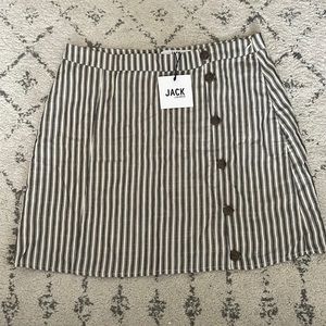 NWT JACK by BB Dakota striped miniskirt size 7